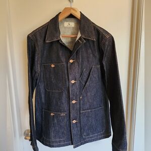 Tellason Stock Coverall Jacket in Cone Mills Denim
